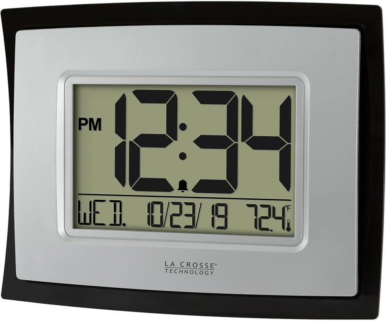 La Crosse Technology Wall/Table Clock, 6.85-inch H x 8.66-inch W x 0.95-inch D (WT-8002U) (WT-8002U-INT) - Image 2