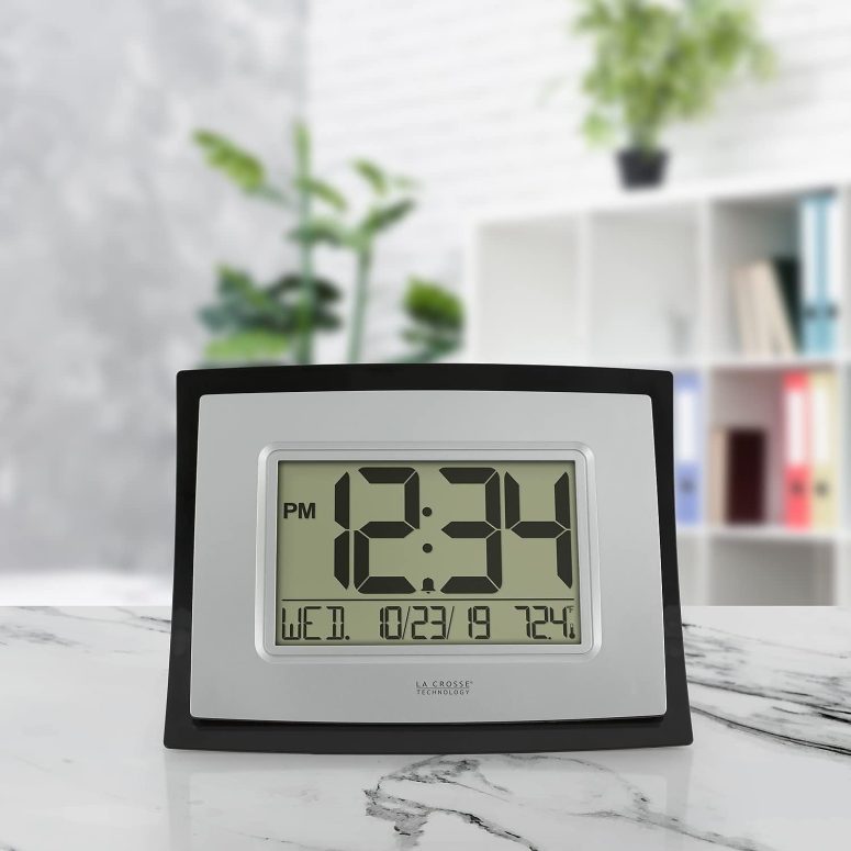 La Crosse Technology Wall/Table Clock, 6.85-inch H x 8.66-inch W x 0.95-inch D (WT-8002U) (WT-8002U-INT) - Image 6